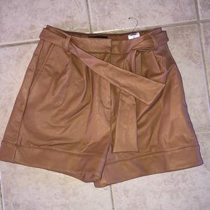 NWOT express faux leather shorts size 2